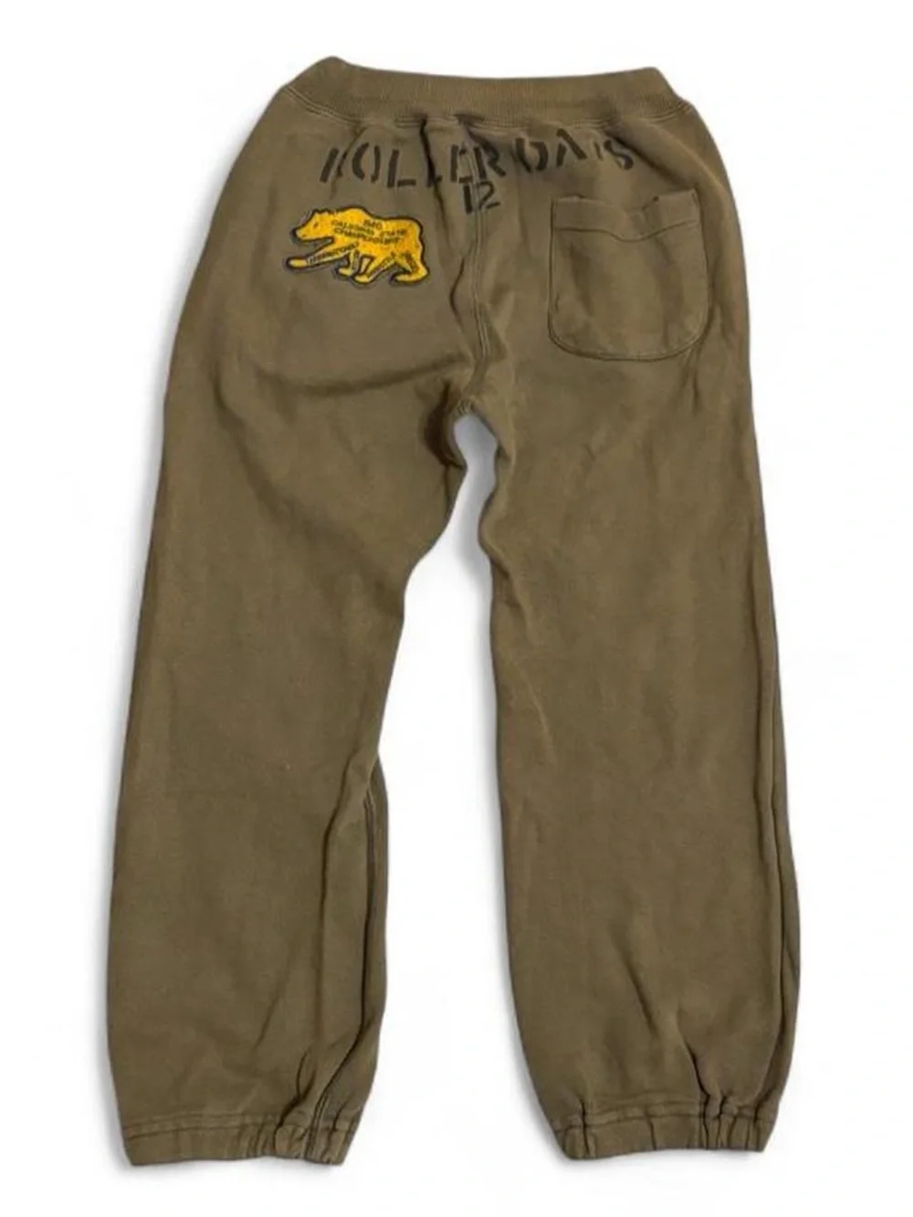 Denim Dungaree Japan brand sweat pants in green